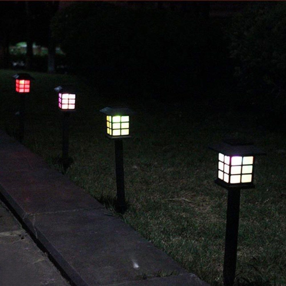 Solar Square Lawn Light – Energy-Efficient Waterproof LED Garden Lamp