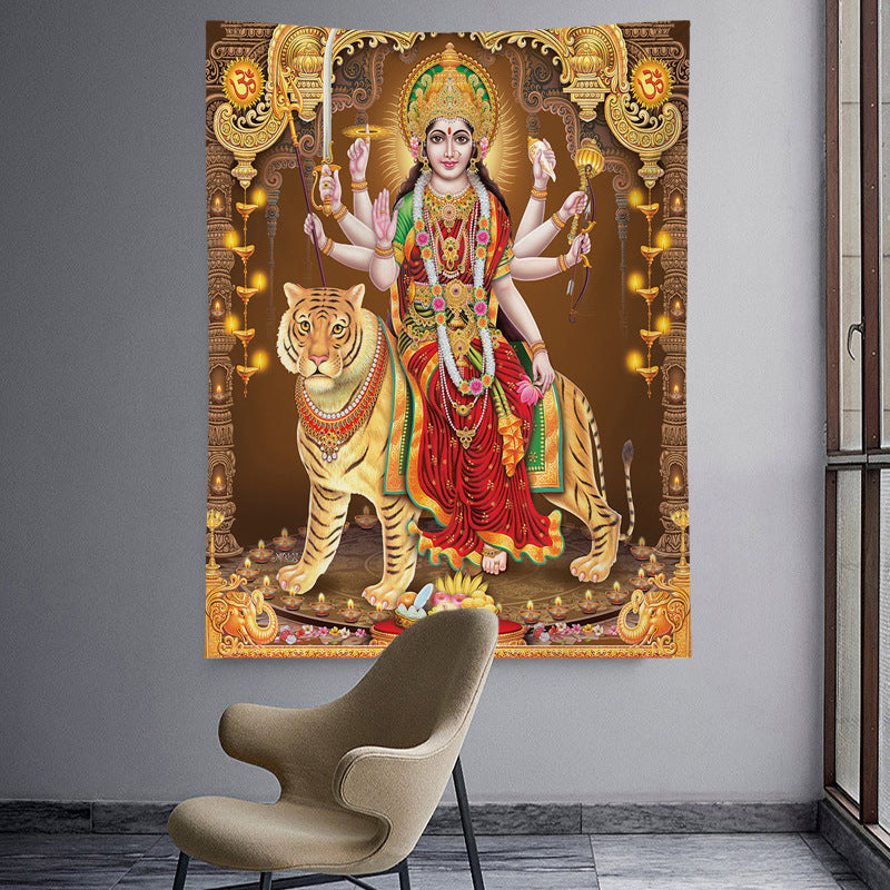 Spaceman Mandala Tapestry – Futuristic Wall Hanging for Modern Interiors