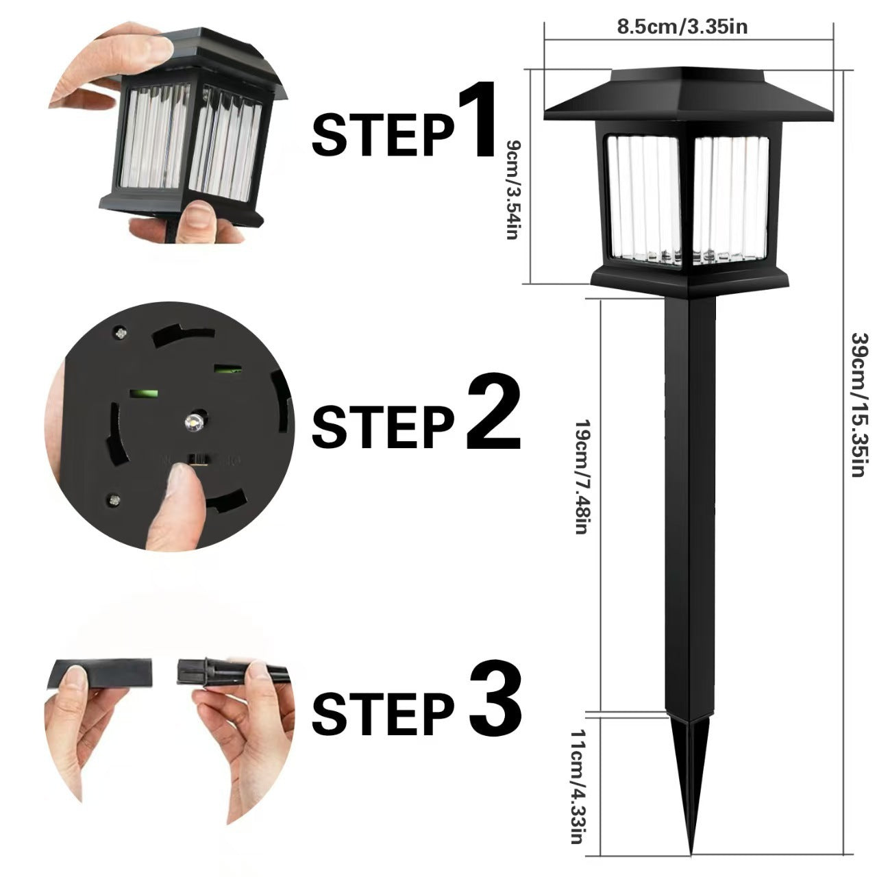 Solar Landscape Plug-in Garden Lamp – Outdoor Waterproof LED Lighting