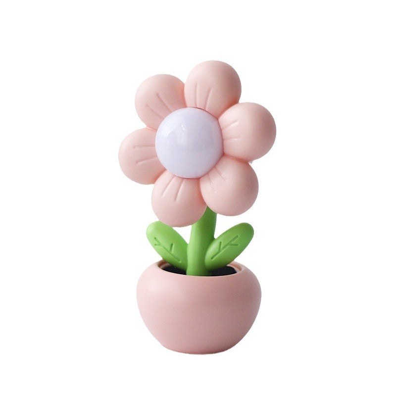 Creative Flower-Shaped Bedside DIY Night Light – Built-in Battery Table Lamp