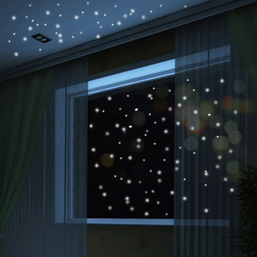 Bedroom And Living Room Decoration Luminous Dot Moon Wall Sticker