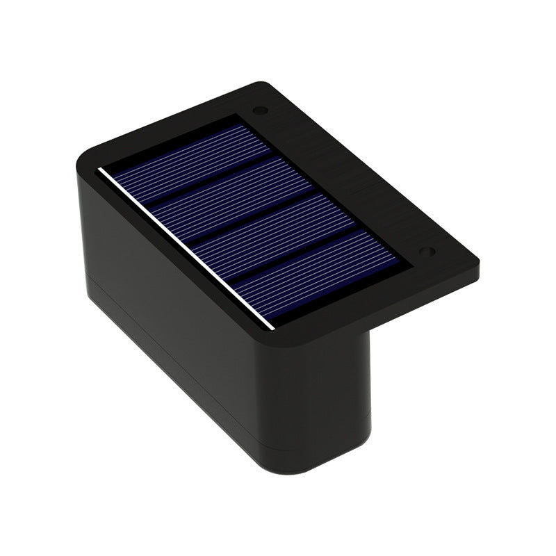 LED Aisle Fence Light Solar Energy Wall Lamp – Abstract Design, Outdoor Rainproof