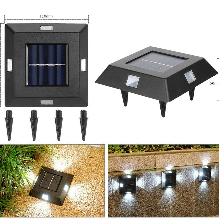 Solar Small Night Outdoor Garden Wall Light – Decorative LED Courtyard Lamp