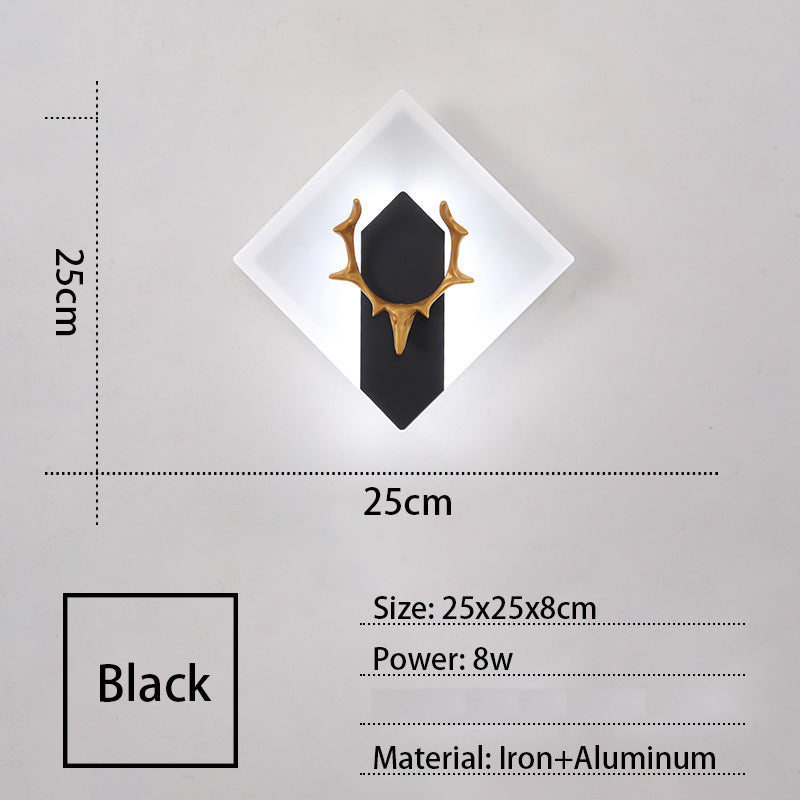 Acrylic Antlers LED Wall Light – Modern Simple Design