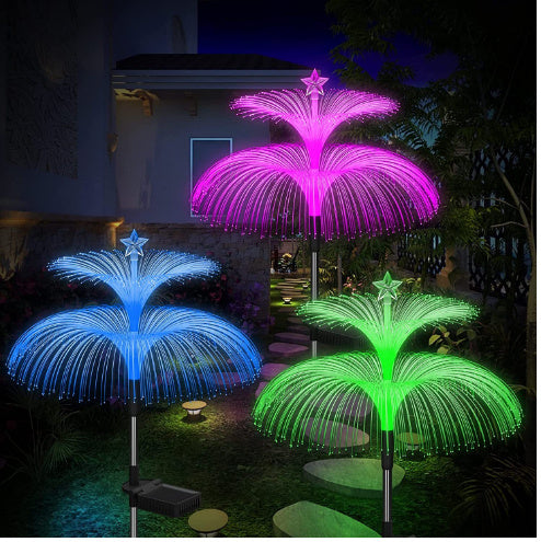 Solar Colorful LED Jellyfish Light for Outdoor Garden Decoration