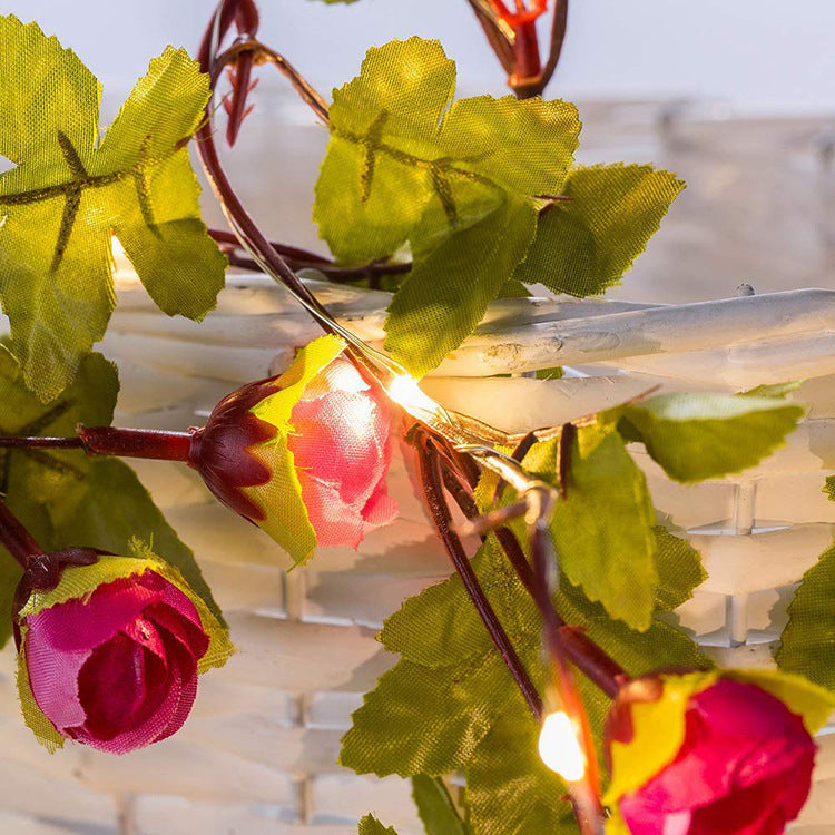 Flower Rattan LED String Lights – Festival Decorative Lighting