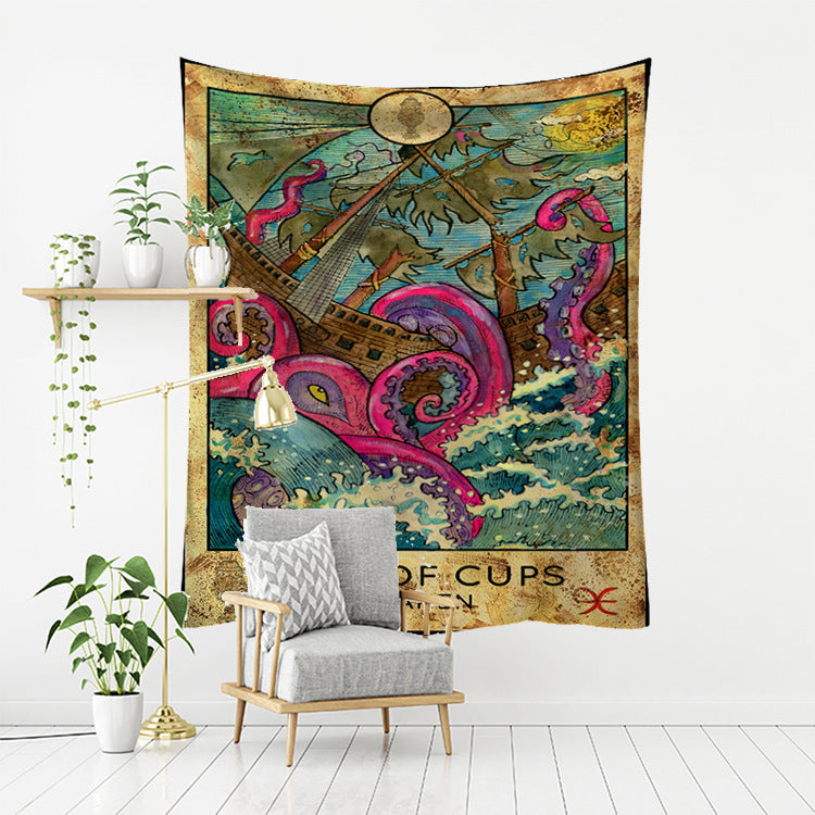 Psychedelic Tarot Series Tapestry – Mystical Home Decor Wall Hanging