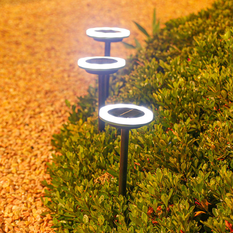 Solar Lawn Light – 12 LED Rotating Outdoor Courtyard Lamp