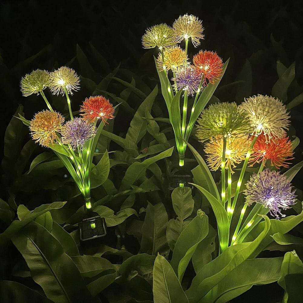 Solar Lawn Lamp – Flower-Shaped Garden Grass Decorative Light