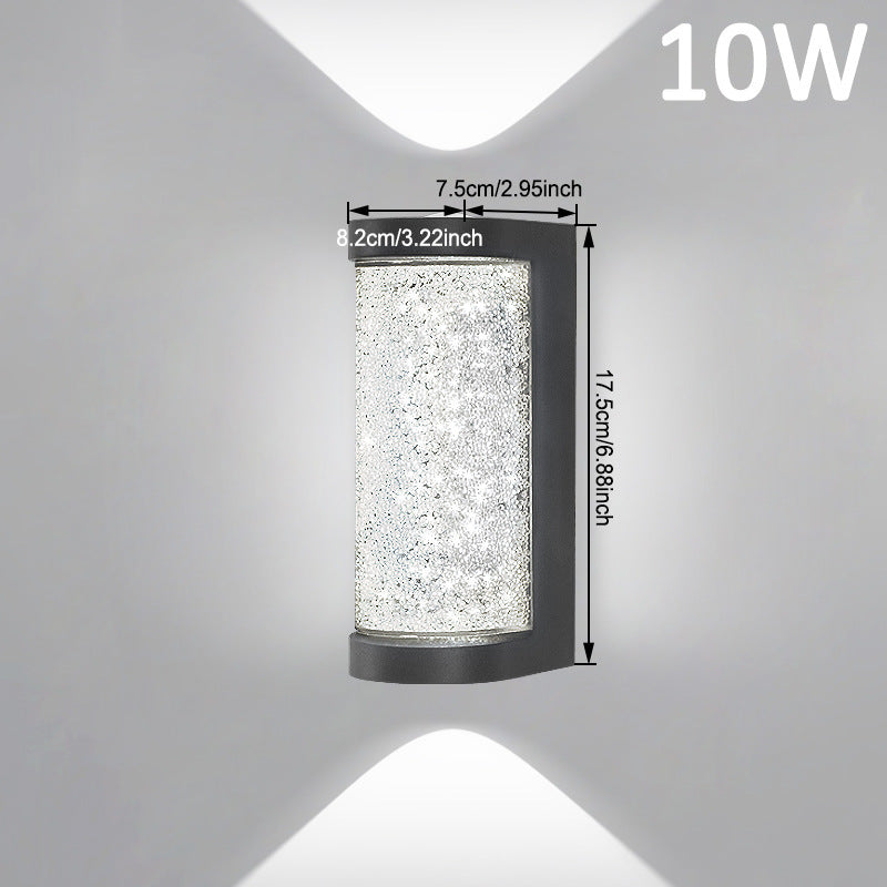 Modern Minimalist Crystal Wall Lamp – Round & Square Designs, Warm and White Light