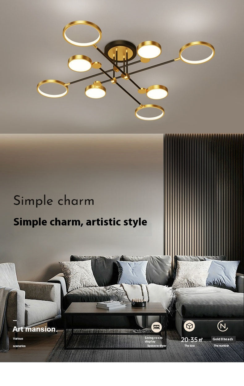 LED Lighting Chandelier – Living Room & Bedroom Lamps, Multiple Head Options