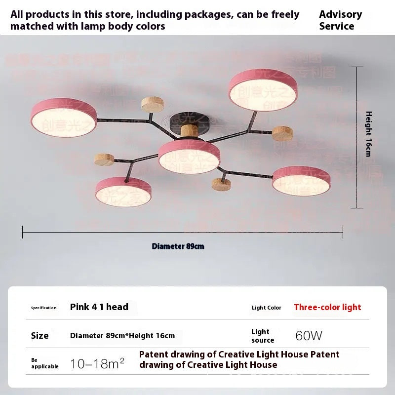 Modern Minimalist LED Ceiling Lamp – Creative Living Room Lighting