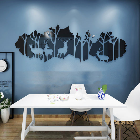 Acrylic 3D Three-dimensional Wall Stickers Self-adhesive