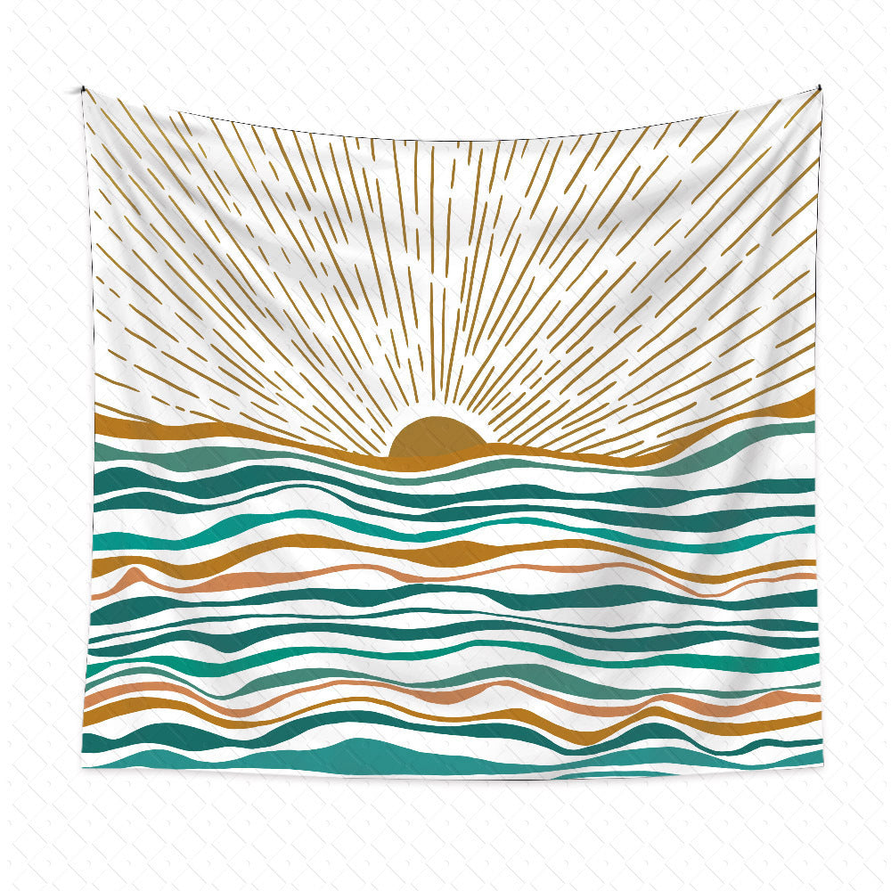Boho Lines Tapestry – Minimalist Wall Hanging for Modern Homes