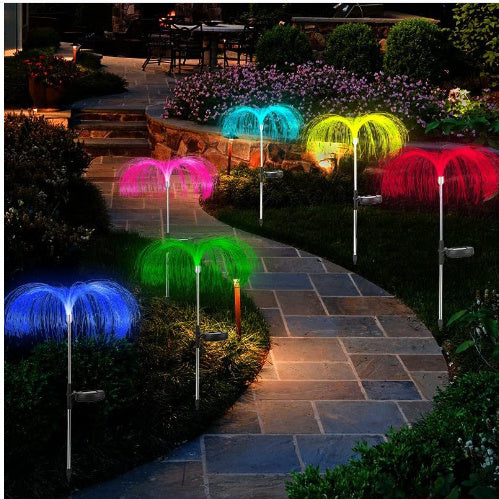 Solar Colorful LED Jellyfish Light for Outdoor Garden Decoration