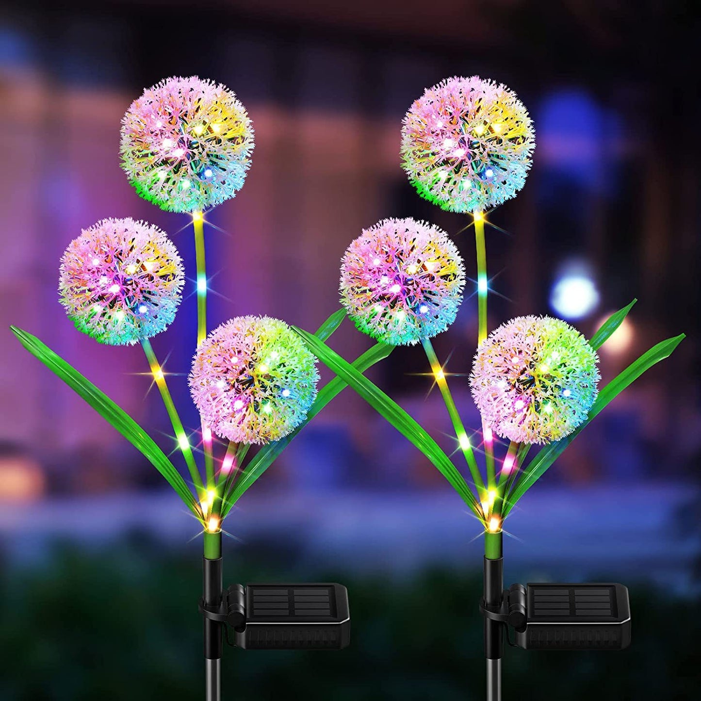 Solar Lawn Lamp – Flower-Shaped Garden Grass Decorative Light