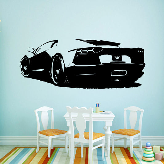 PVC Sports Car Car Wall Stickers