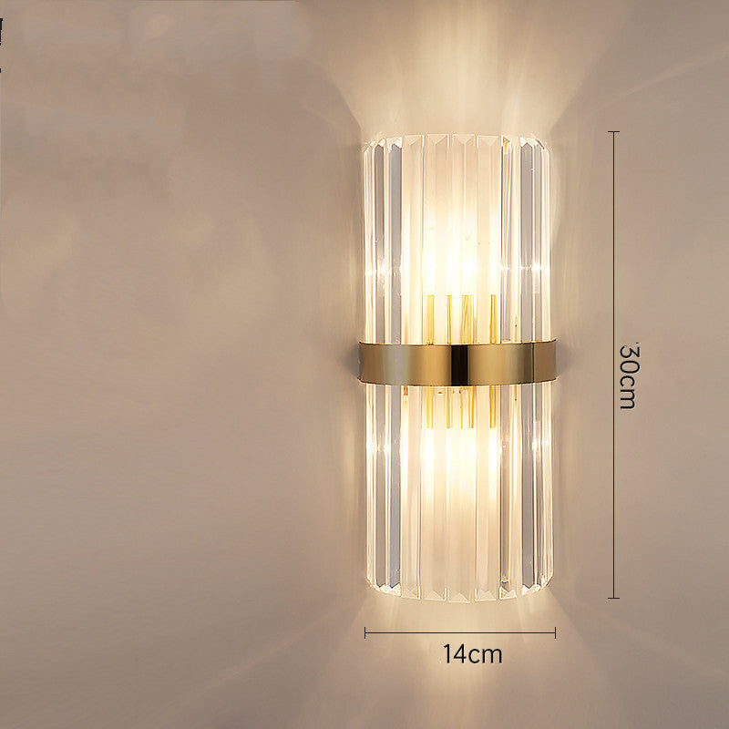 Light Luxury Crystal Lamp – Nordic Style with Stainless Steel Body