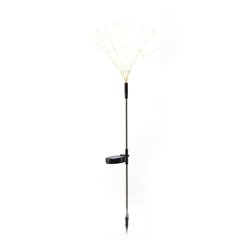 Solar Powered Lawn Ground Mounted Fireworks Lamp