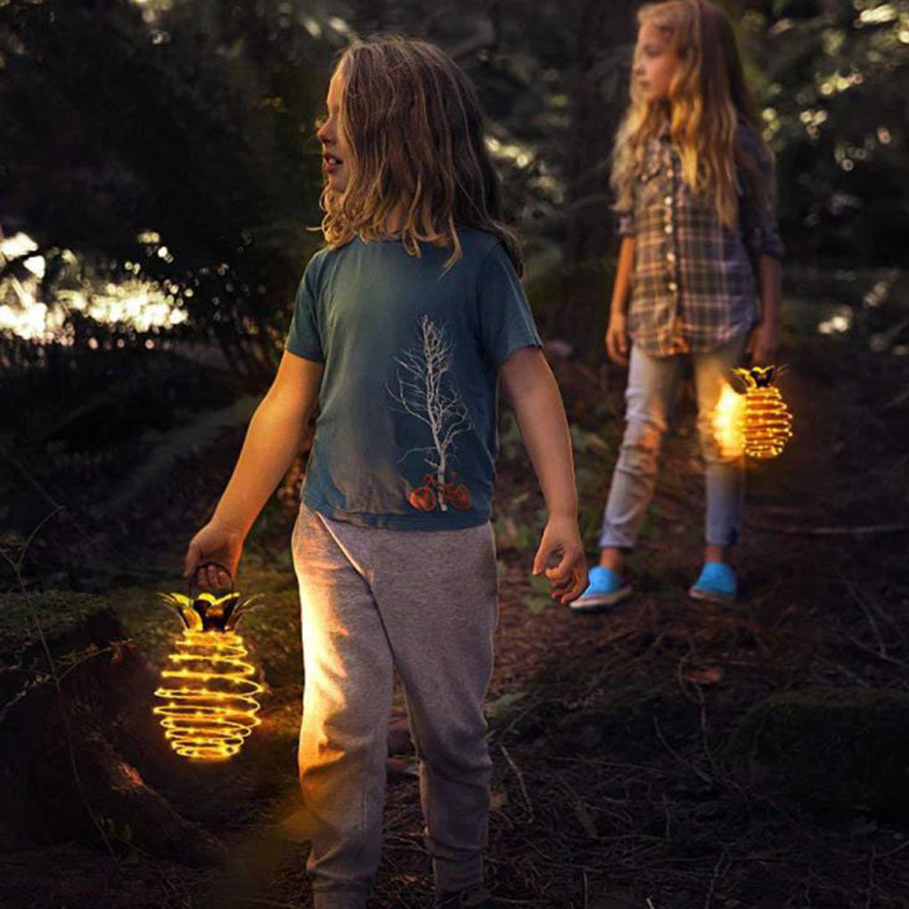Pineapple Solar Fairy Lights – Waterproof & Warm Glow