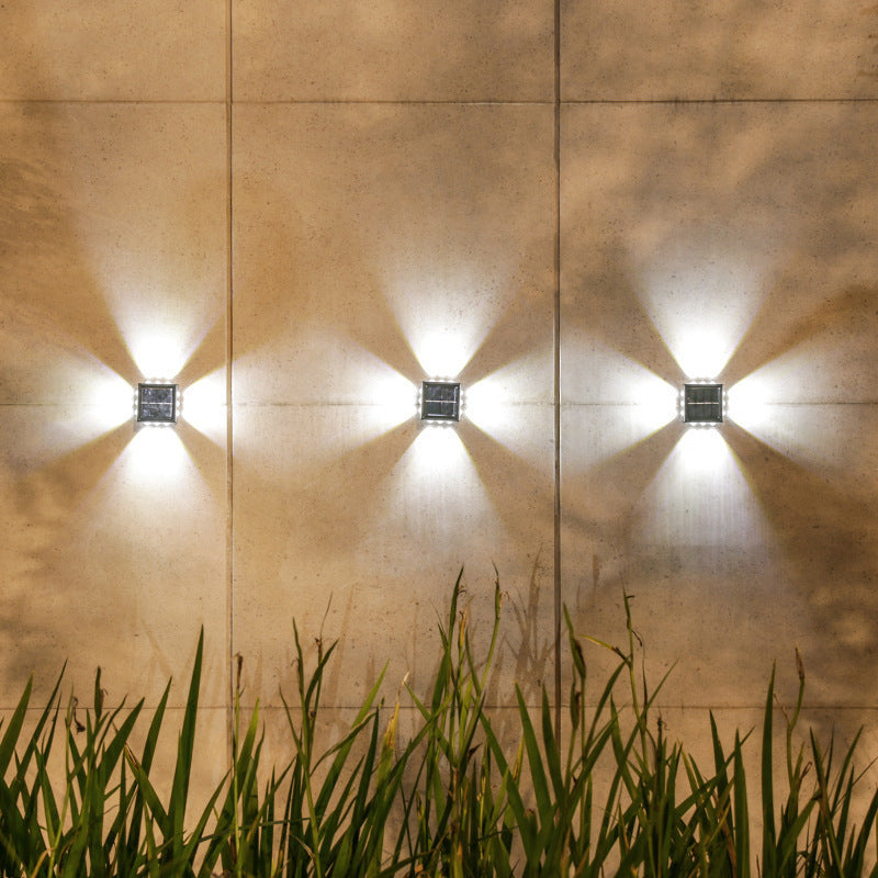Solar Outdoor Convex Wall Lamp – Courtyard Spotlight & Garden Wall Washer