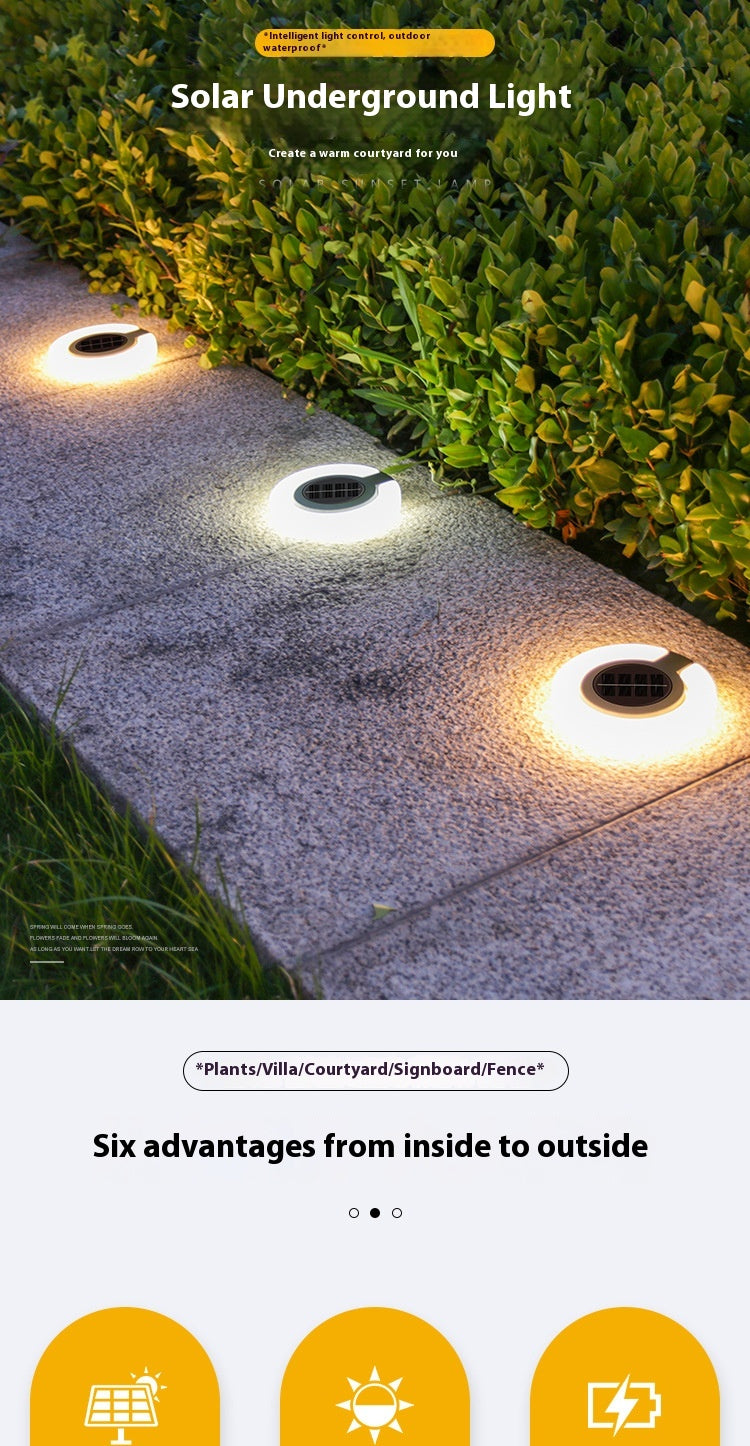 Solar Outdoor Folding Floor Lamp – Waterproof Courtyard & Garden Lighting