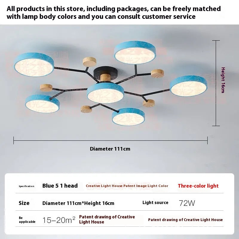 Modern Minimalist LED Ceiling Lamp – Creative Living Room Lighting