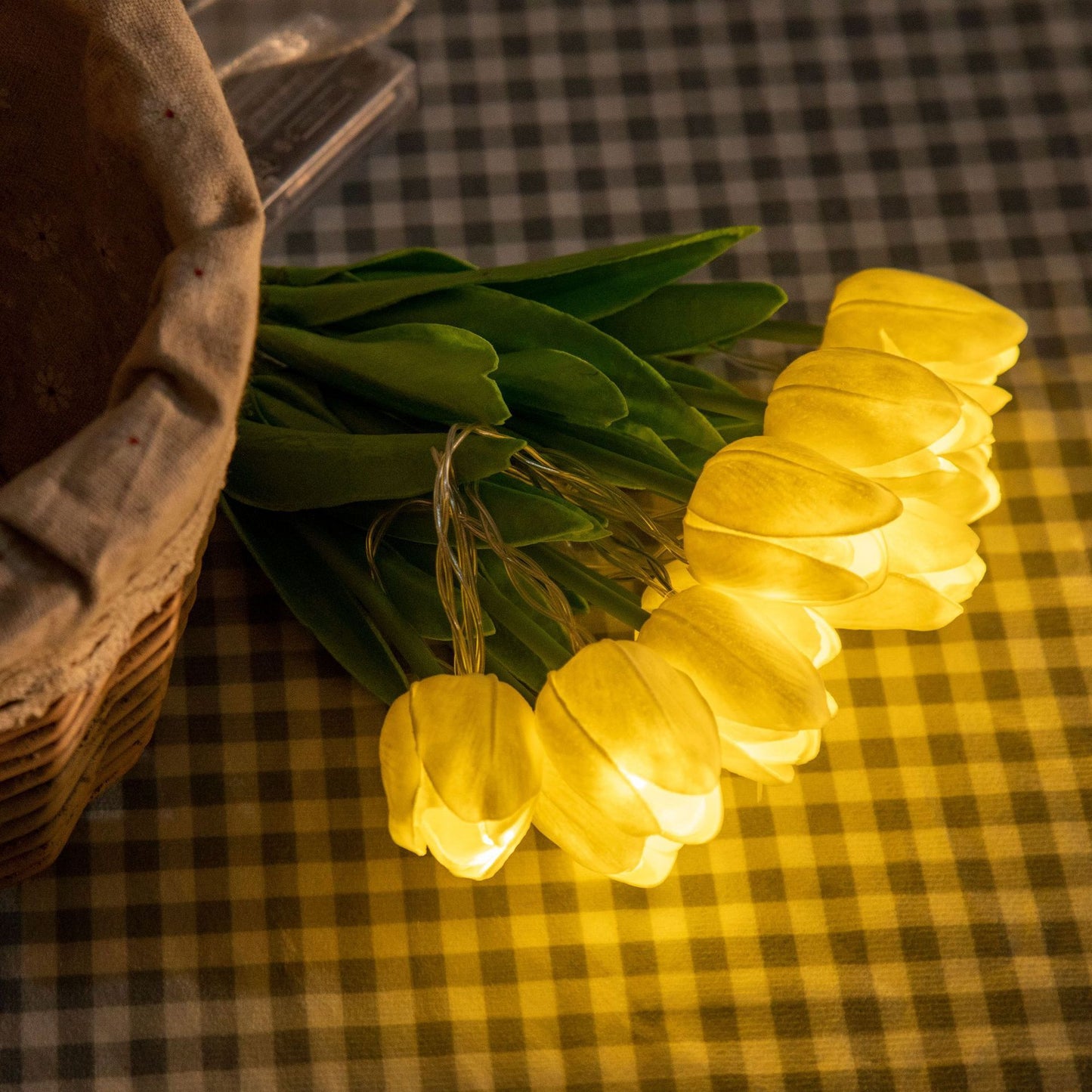 LED Tulip Lighting Chain – Simulation Bouquet 5,10&15 Flowers Bundle
