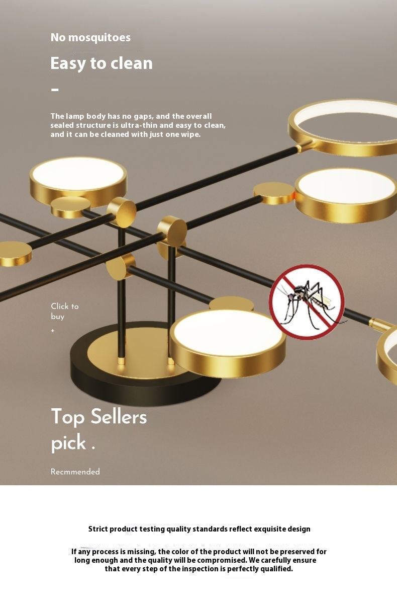 LED Lighting Chandelier – Living Room & Bedroom Lamps, Multiple Head Options