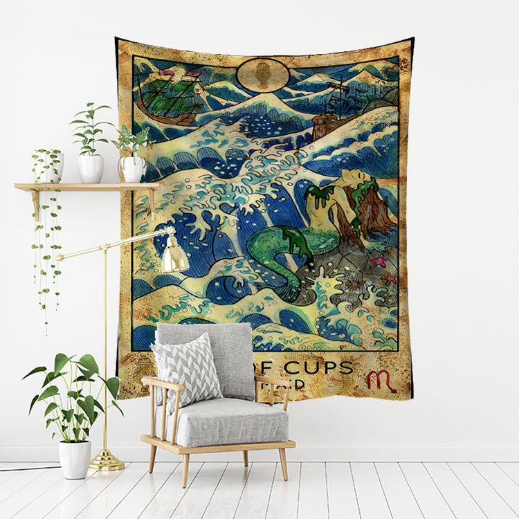 Psychedelic Tarot Series Tapestry – Mystical Home Decor Wall Hanging