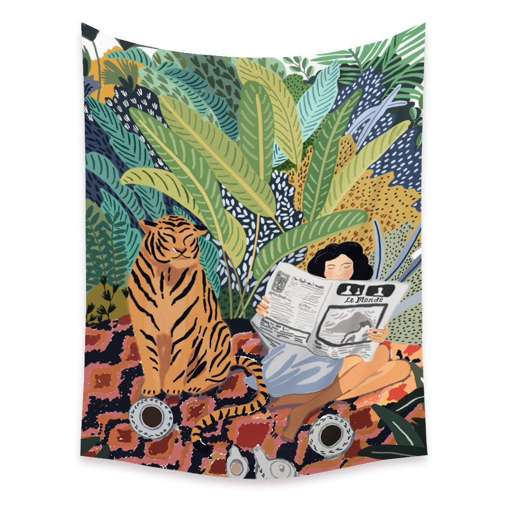 Bedroom Wall Decor Fabric Tapestry – Modern Character Design
