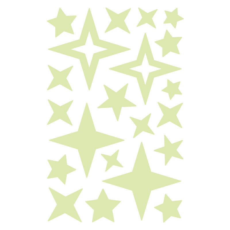 Creative DIY Fluorescent Star Moon Stickers Removable Wall Stickers