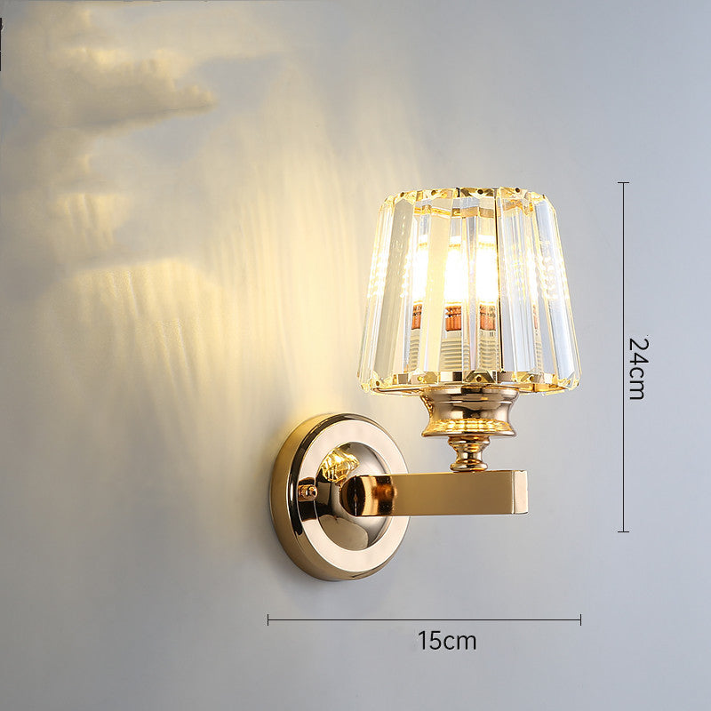 Light Luxury Crystal Lamp – Nordic Style with Stainless Steel Body