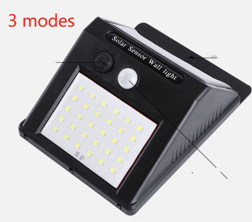 Solar Outdoor Garden Lamp – LED Sensor Light with Motion Detection