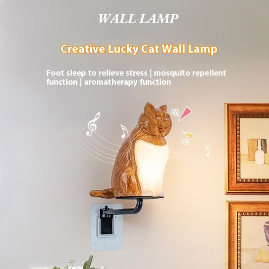 Creative Wall Lamp USB Charging Cat Ornaments Decorative Night Light