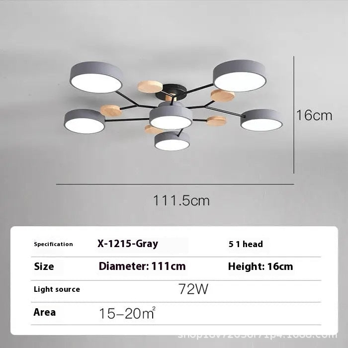 Modern Minimalist LED Ceiling Lamp – Creative Living Room Lighting