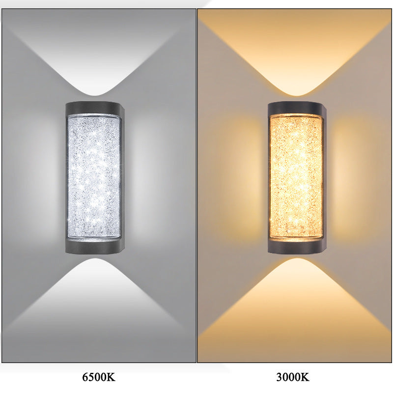 Modern Minimalist Crystal Wall Lamp – Round & Square Designs, Warm and White Light