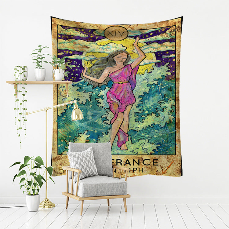 Psychedelic Tarot Series Tapestry – Mystical Home Decor Wall Hanging