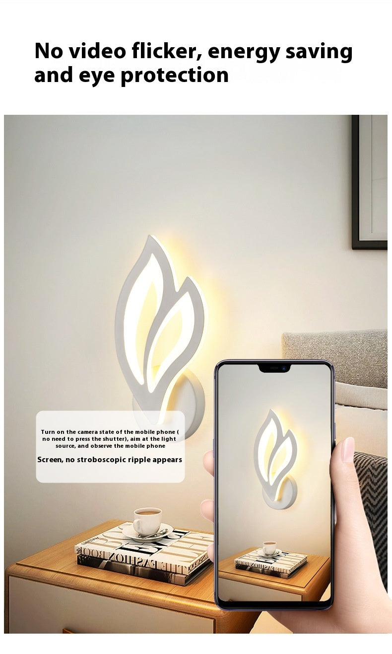 Modern Minimalist Iron Wall Lamp – Stylish Bedside & Staircase Lighting