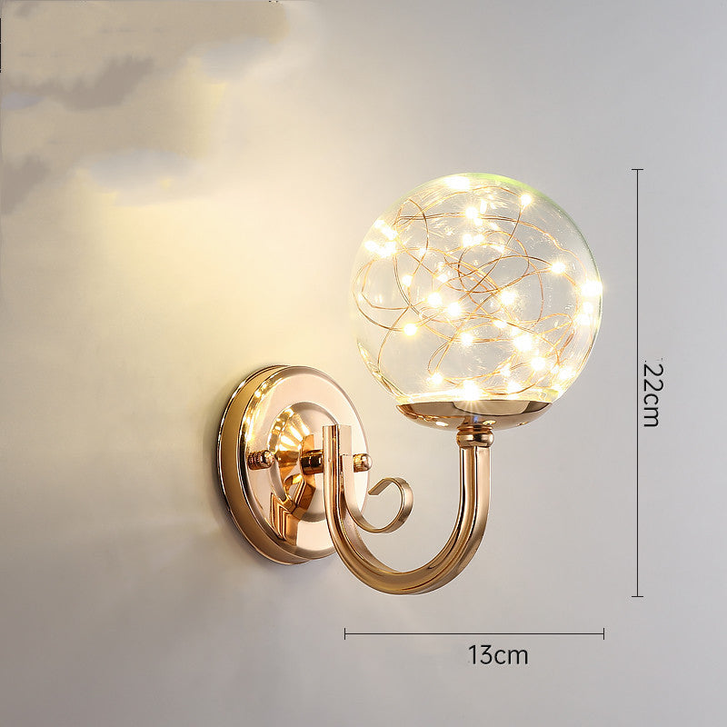 Light Luxury Crystal Lamp – Nordic Style with Stainless Steel Body