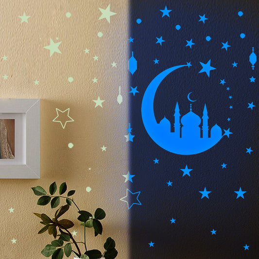 Blue Luminous Luminous Wall Stickers For Bedroom