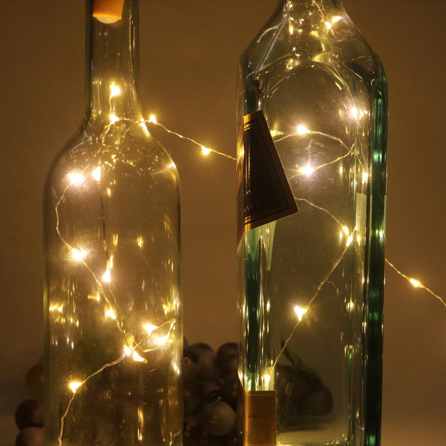 Solar Bottle Cap Lamp – Copper Wire String, Decorative LED Lights