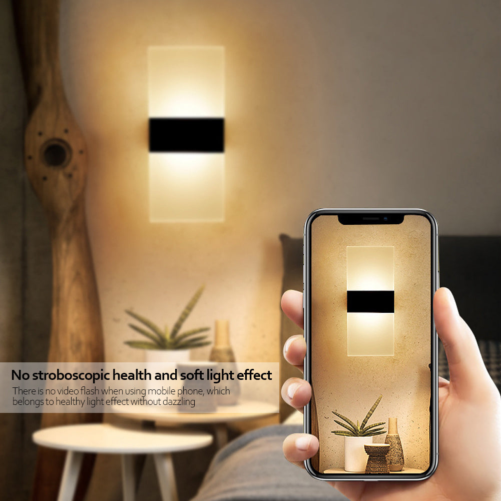 Indoor USB Rechargeable Wall Lamp – Modern Sensing LED Light