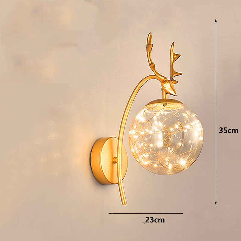 Light Luxury Crystal Lamp – Nordic Style with Stainless Steel Body
