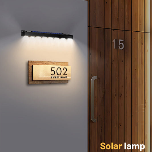New Outdoor Solar Signboard Embedded Strip Light – Waterproof Luxury LED Strip for Gardens, Parks & Villas