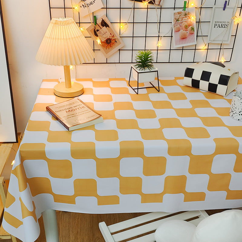 Waterproof And Oil-proof Tablecloth Coffee Table Mats Student Desk Decorative Cloth