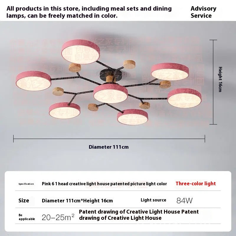 Modern Minimalist LED Ceiling Lamp – Creative Living Room Lighting