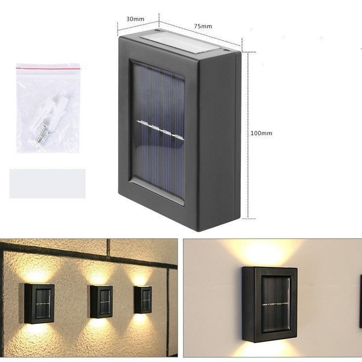 Solar Small Night Outdoor Garden Wall Light – Decorative LED Courtyard Lamp