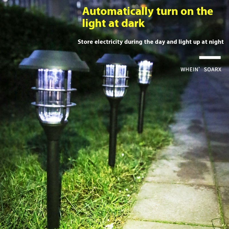 New Solar Stripe Lawn LED Outdoor Light – Abstract Decorative Garden Lamp