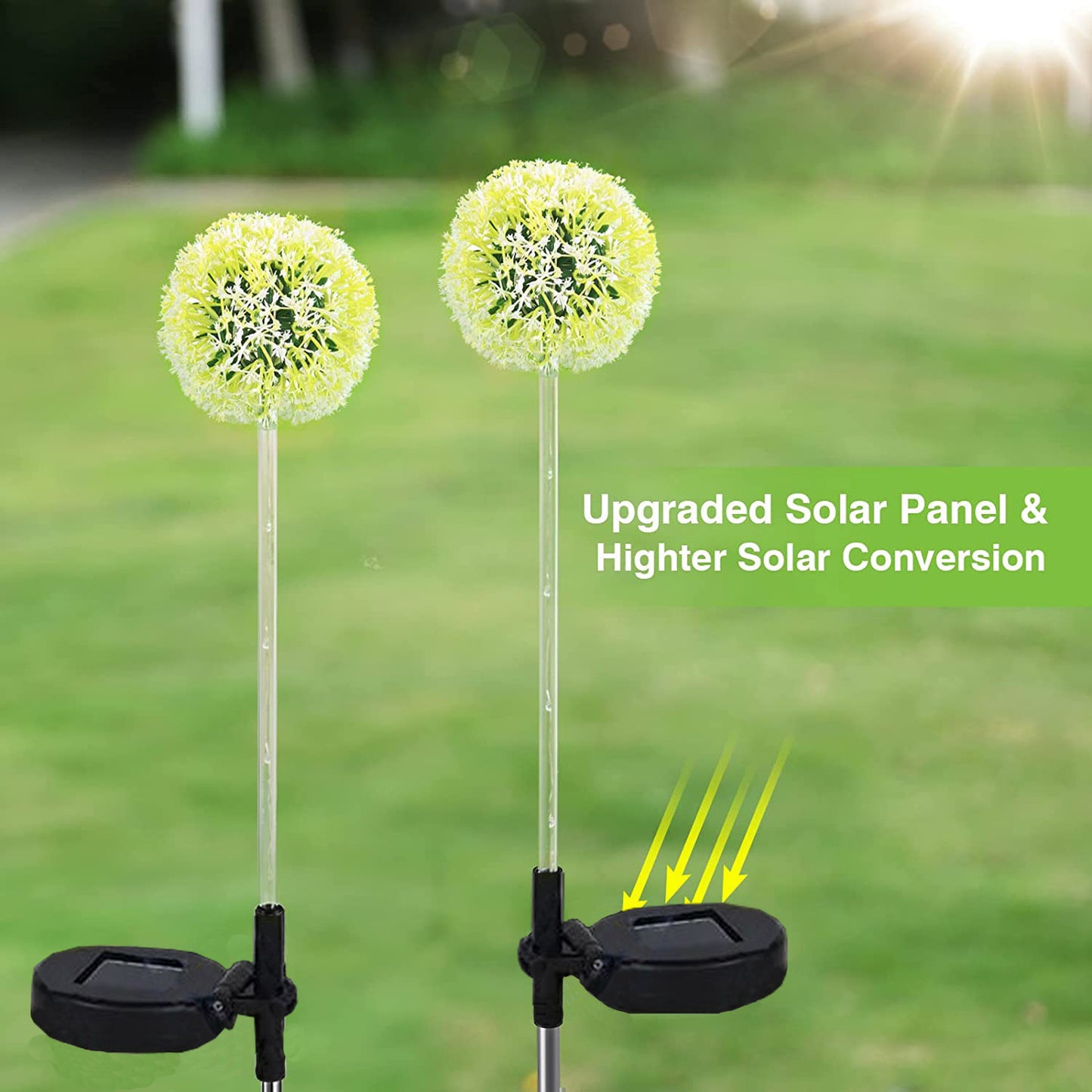 Solar Lawn Lamp – Flower-Shaped Garden Grass Decorative Light